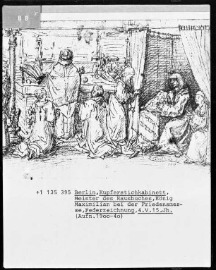 König Maximilian beim Friedensbankett, Folio recto