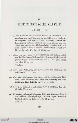 Buddhistische Plastik (Nr. 438-476)