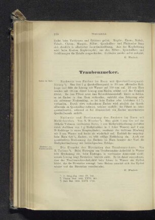 Traubenzucker.