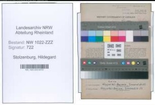 Entnazifizierung Hildegard Stolzenburg , geb. 02.02.1903 (Katechetin)