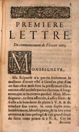 Trois Lettres a M. le Prince Ernest. Landgrave de Hesse