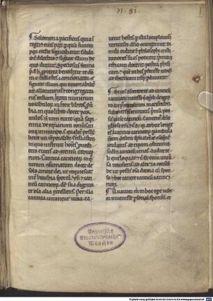Cantica canticorum cum glossa ordinaria - BSB Clm 2947