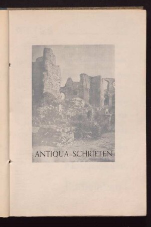 Antiqua-Schriften