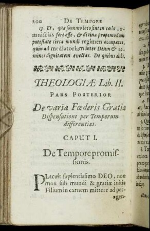 Caput I. De Tempore promissionis.