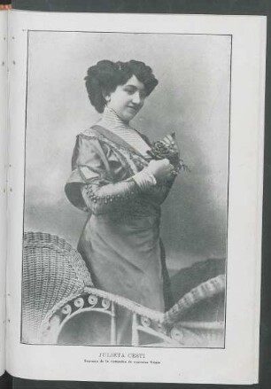 [Retrato de] Julieta Cesti : Soprano de la compañía de operetas Vitale
