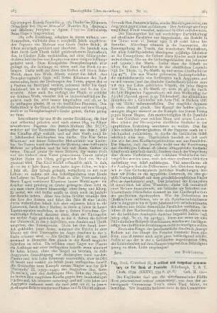 284-287 [Rezension] Toy, Crawford H., A critical and exegetical commentary on the Book of Proverbs