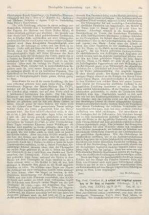 284-287 [Rezension] Toy, Crawford H., A critical and exegetical commentary on the Book of Proverbs