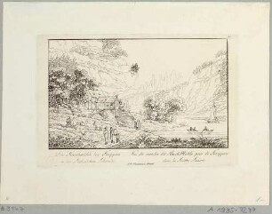 Die Hirschmühle am Ausgang des Hirschgrundes in das Elbtal (linksseitig) nordwestlich von Schmilka (Bad Schandau) in der Sächsischen Schweiz