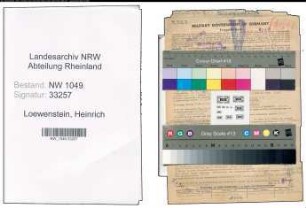 Entnazifizierung Heinrich Loewenstein , geb. 05.06.1903 (Handelsvertreter)