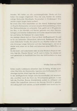 Weißes Gold vom Niltal
