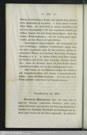 Krankheiten der Milz