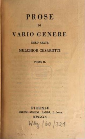 Prose di vario genere, 2