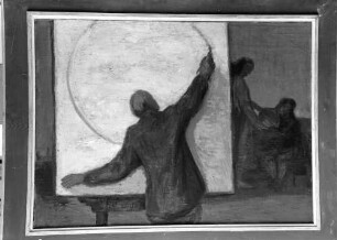 Freiburg: Ausstellung Stadthalle, Gemälde von Rudolf Riester, Der Kreis