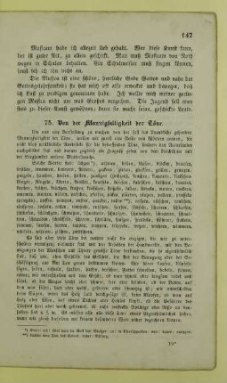 75. Von der Mannigfaltigkeit der Töne