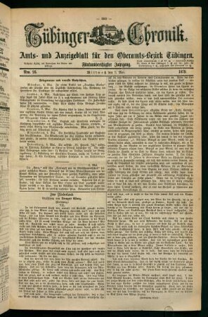 7. Mai (Nro. 93) - 11. Mai (Nro. 97)
