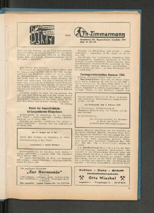 Kurse der Jugendbehörde im Langenhorner Bürgerhaus