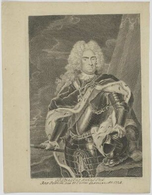 Bildnis des Fridericus Augustus , Rex Poloniae
