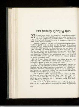 Der serbische Feldzug 1915