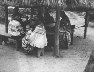 Seminole Gruppe in den Everglades bei Miami (USA-Reise 1933)