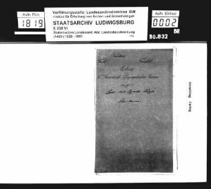 Kollektaneen des Finanzreferendärs Jäger zur Geschichte der einzelnen Oberamtsorte