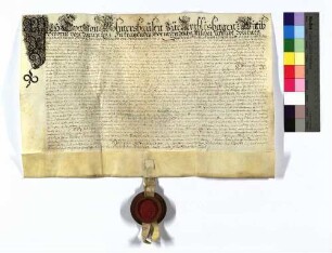 Geburtsbrief für Georg Hiller, Metzger von Michelbach