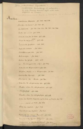 Registerband zum Dienstkatalog der Manuscripta borussica (Ms. Cat. A 533,1)