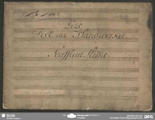 Das Fest der Handwerker. Excerpts - Mus.5095-F-500A : V (8), Coro, pf