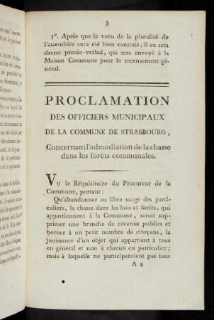 Proclamation