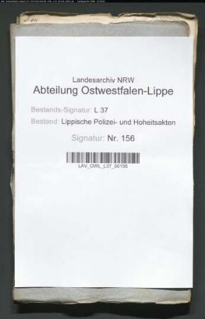 Bestrafung der Quacksalbereien des Einliegers Conrad Rüthe zu Hovedissen