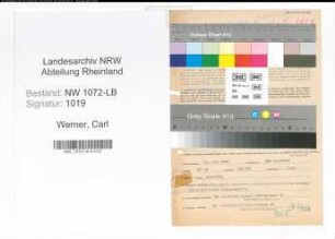 Entnazifizierung Carl Werner , geb. 19.07.1903 (Rechtsanwalt)