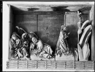 Reichenau Mittelzell Kloster Marienmünster Hochrelief in der Vorhalle des Münsters (15. Jahrhundert) Ölberg