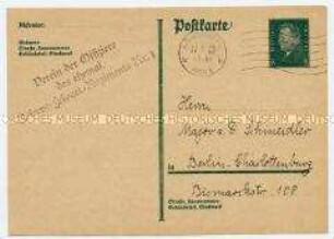 Postkarte aus Norwegen von der "Monte Olivia"