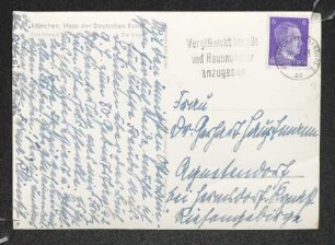 Brief von Irma Klimsch an Margarete Hauptmann