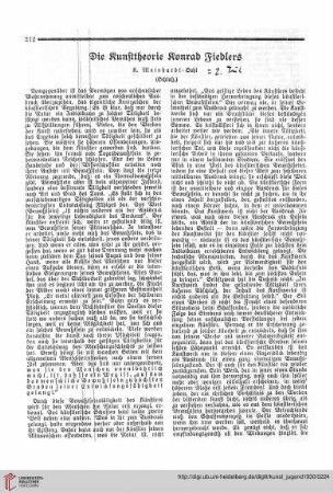 N.F. 10.1930: Die Kunsttheorie Konrad Fiedlers, [2]