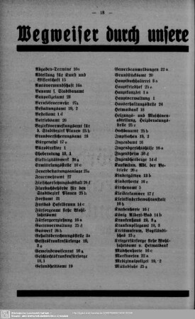 Wegweiser durch unsere städtischen Geschäftsstellen