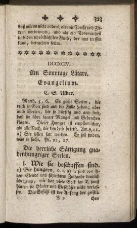DCCXCIV. Am Sonntage Lätare. Evangelium.