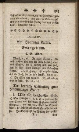 DCCXCIV. Am Sonntage Lätare. Evangelium.