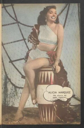 Alicia Marquez (del elenco del teatro Argentino) - [Fotografía]