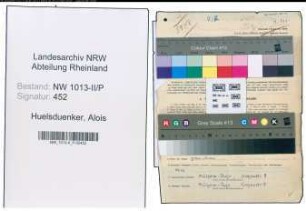 Entnazifizierung Alois Huelsduenker , geb. 16.12.1891 (Polizist)