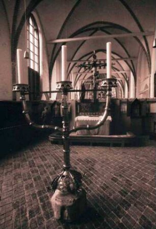 Ebstorf: Refektorium mit Kerzenhalter
