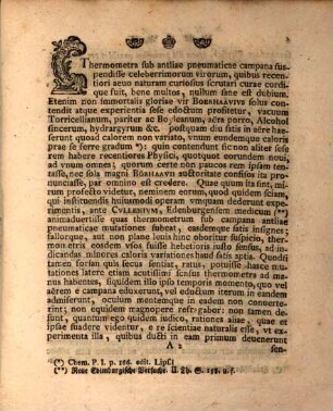 De Thermometri Svb Campana Antliae Pnevmaticae Svspensi Variationibvs : Ad audiendam orationem qua munus professoris philosophiae publici ordinarii in alma academia Fridericiana a Rectore magnificentissimo ... Domino Friderico Marchione Brandenburgico die Octobr. auspicabitur ... invitat Deque thermometri ... disserit M. Ioannes Christianus Arnold