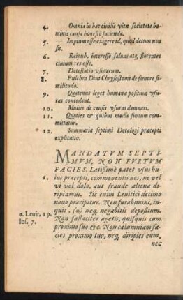 Mandatum Septimum ...