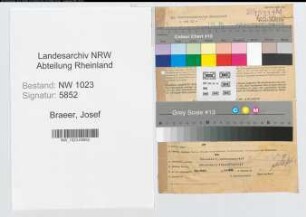 Entnazifizierung Josef Braeer , geb. 27.07.1915 (Verwaltungsbeamter)