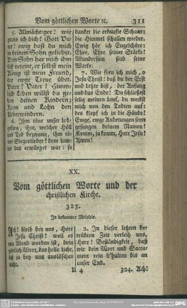 XX. Vom göttlichen Worte und der christlichen Kirche