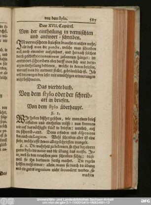 [Das I. Capitel.] Von dem stylo überhaupt.
