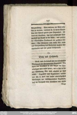 17. Stolz und Hochmuth.