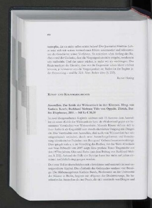 Kunst- und Kulturgeschichte.