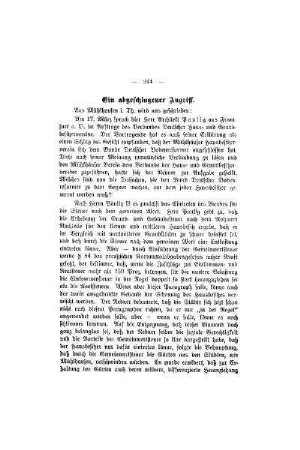 Ein abgeschlagener Angriff