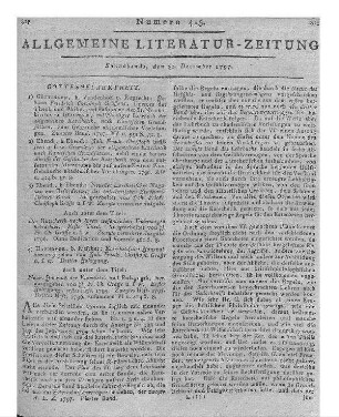 Adelheid Sander. T. 1-2. Tochter eines würdigen Geistlichen im Elsaß. Eine neuere wirkliche Geschichte. Leipzig: Weygand 1797