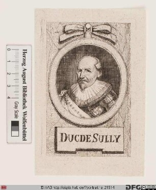 Bildnis Maximilien de Béthune Sully, baron de Rosny, 1606 duc de